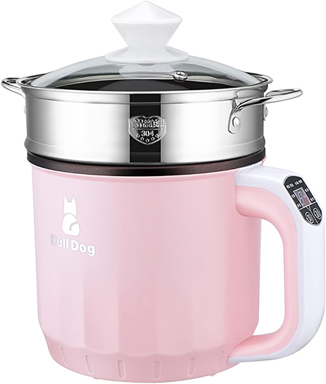 Rice Cooker (1.9L) Household Multifunctional All-in-one Rice Cooker/soup Pot, Steam Healthy Food & Vegetables 220-240V US/EU(B+Steamer)