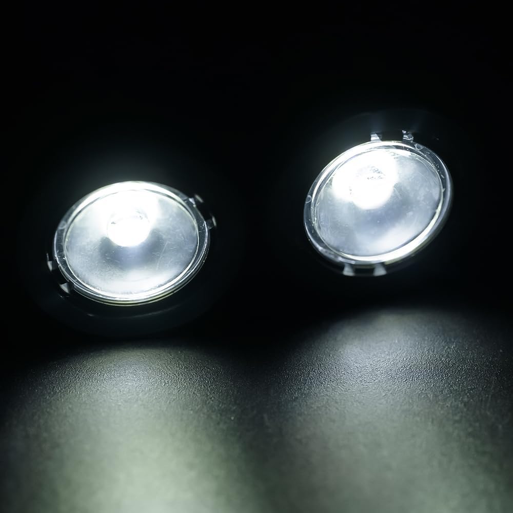 MORLORDY RC Angel & Demon Eyes 2 LEDs Headlights Halo Lights for AXIAL SCX6 AXI05000 JLU 1/6 RC Crawler Car Upgrade Part (Blue)