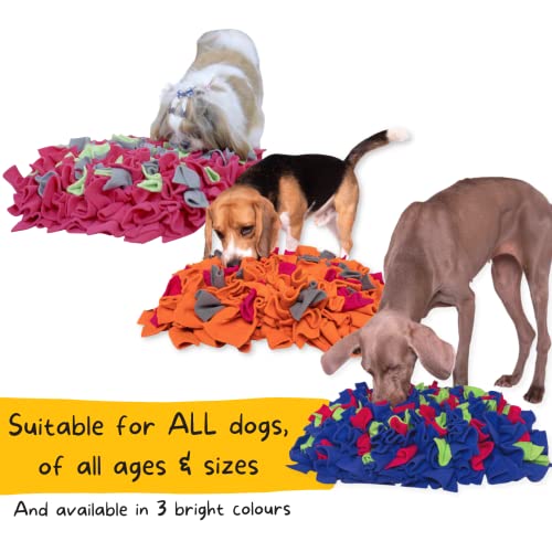 Image of For the love of Dog Sniffer Mat - Snuffle Mat for Mental Stimulation & Slow Feeding for All Dogs (Bubblegum)