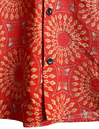 Image of VATPAVE Mens Casual Hawaiian Floral Shirts Short Sleeve Button Down Tropical Shirts Beach Summer Shirts