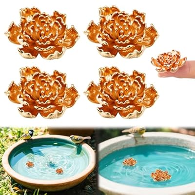 Otoolling 4 Pcs Mini Peony Shape Copper Bath Di...