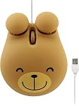 Sokelinn-six Wired Cute Mouse, USB Wired Mause for Kids with Lovely Cartoon Shaped, 1600PDI 3 Buttons Ergonomic Mini Mice for PC Laptop Desktop (Green Frog)