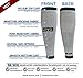 SB SOX Compression Calf Sleeves (20-30mmHg) for Men & Women - Perfect Option to Our Compression Socks - For Running, Shin Splint, Medical, Travel, Nursing, Cycling, and Leg Pain (Gray/Black, Small)