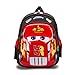 JKAINI Mochilas para Niños Dibujos Animados Anime Cars Mochila De Estudiante Impresa,Red-OneSize