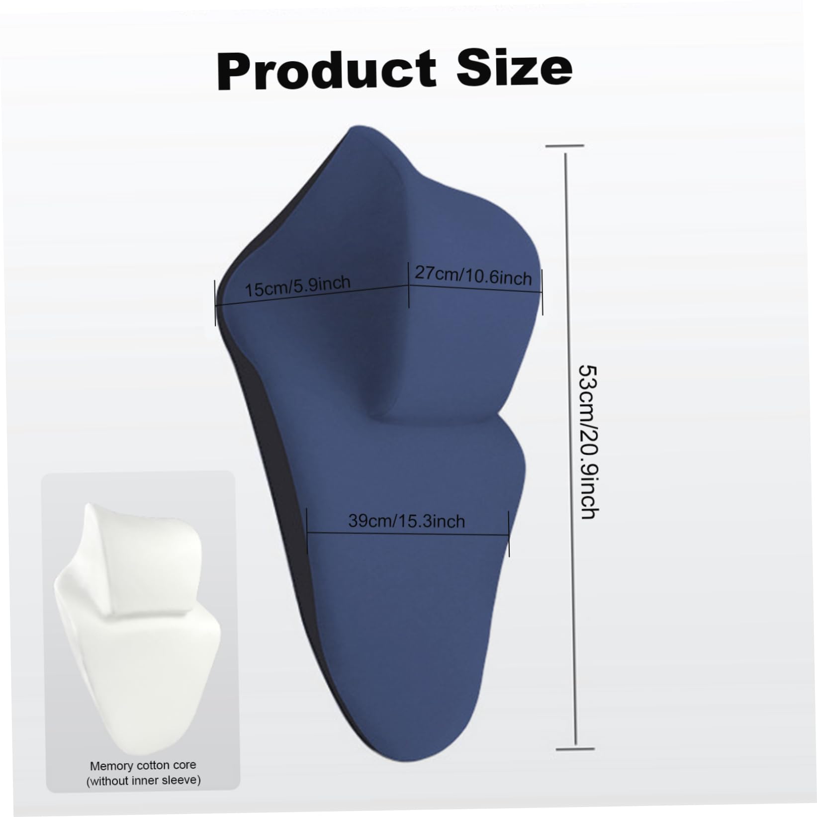 Poggiatesta per sedia, Attacco per poggiatesta per sedia da ufficio, Ufficio ergonomico in memory foam, Cuscino di supporto per il collo confortevole per lavoro, auto, divano, aereo, supporto per il