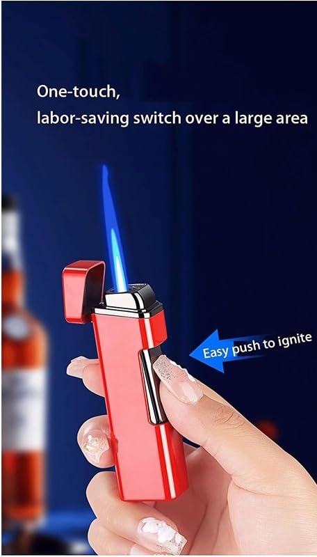 Encendedor antorcha a prueba de viento pack x2 naranja miniatura 2