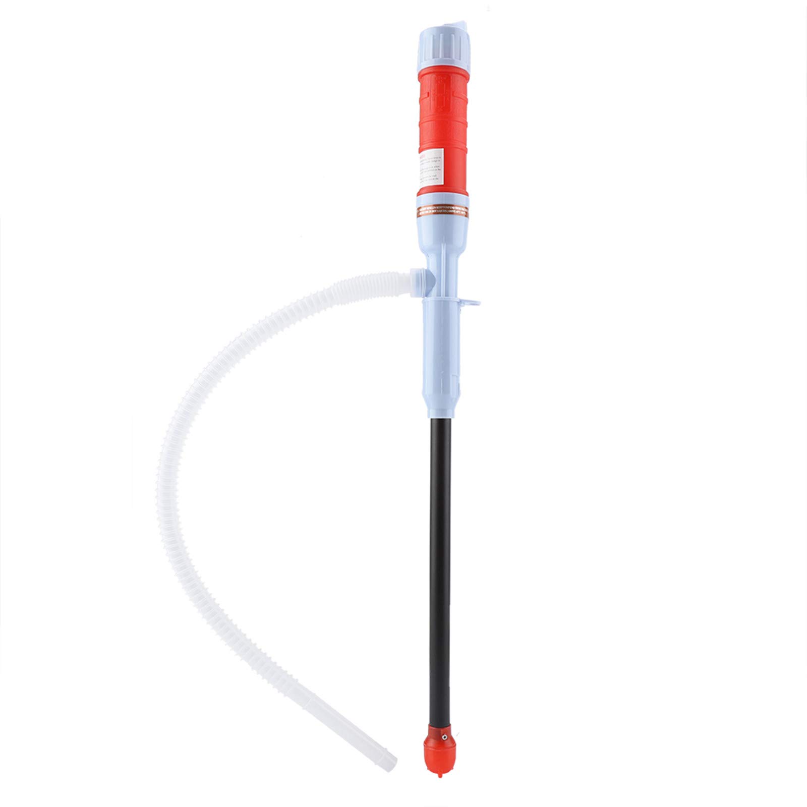 Liquid Transfer Siphon Pump Battery Powered Operated Water Liquid Transfer Pump for Gas Oil Fish Tank Solvent(Red)