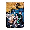 Surreal Entertainment Demon Slayer Blanket- Officially Licensed Merchandise from The Anime Demon Slayer- Comfy Lightweight Fleece, Throw, 45x60 inches (Yellow)