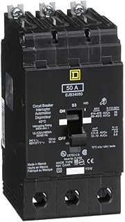 SCHNEIDER ELECTRIC EJB34050 Miniature Circuit Breaker 480Y/277-Volt 50-Amp Electrical Box