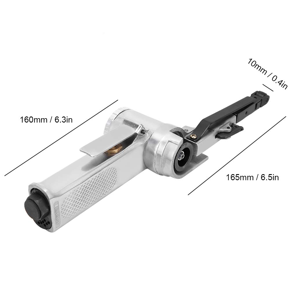 Levigatrice A Nastro Pneumatica 330x10mm - 16000 Giri/Min Per Legno E Metalli - Foto 3
