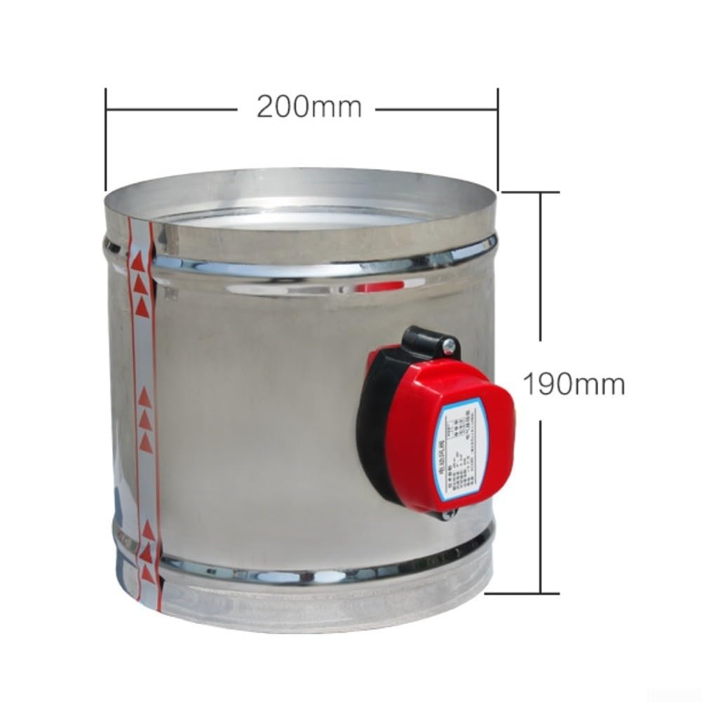 Elektrische Lüftungsklappe 201 Edelstahl AC24V HVAC(150mm outer diameter)