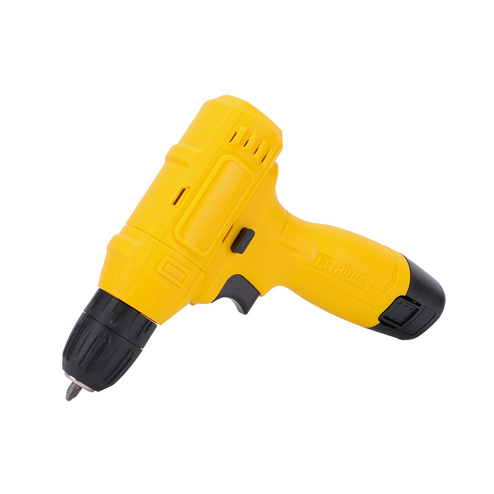 YWBL-WH Set Trapano Avvitatore a Batteria 12V Trapano Elettrico con Caricatore Mandrino Da 3/8 Pollici Da 0 a 600 Giri/min Coppia di 15 Nm Luce a LED Impugnatura Ergonomica per Assemblaggio di