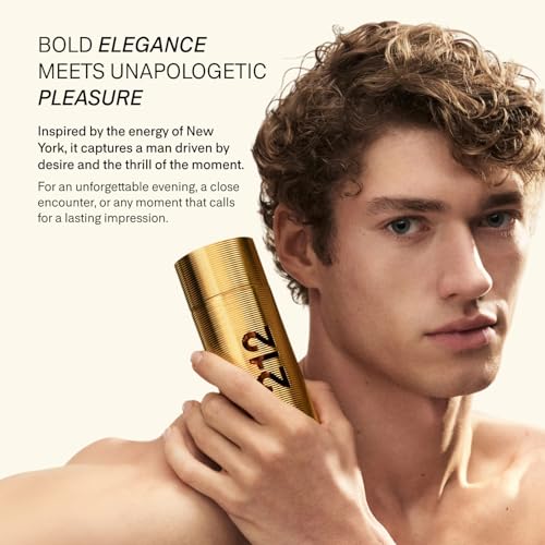 Image of Carolina Herrera 212 Men Parfum - Long-Lasting Men's Eau de Parfum - 3.4 oz