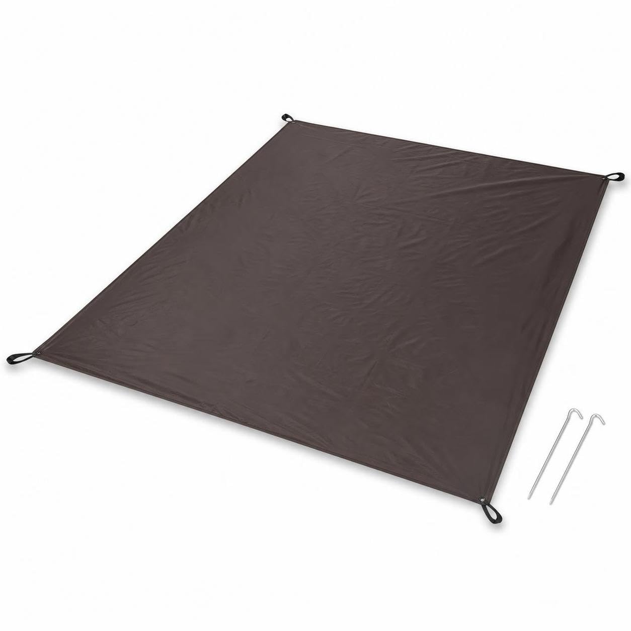 Manta de picnic impermeable de lona Oxford 210D marrón y alfombra para camping de 210x145 cm
