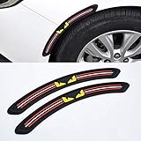 radhausverkleidung bearbeiten Elegante Augenbraue Struktur und klassische schwarze Farbe, machen Sie Ihr Auto Look hervorragend.