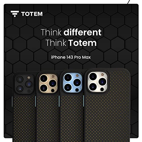Image of Totem Graphene Case for iPhone 13 Pro Max Back Case Cover | 10ft Drop Protection | Heat Dissipation | Non Magsafe (TPU, Black)