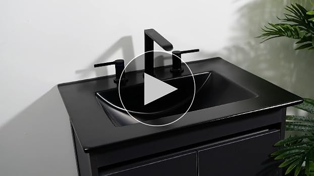 mikio★　PT BLK 36 FAMYYT 36 in. W Single Sink Floating Bath Vanity in Walnut