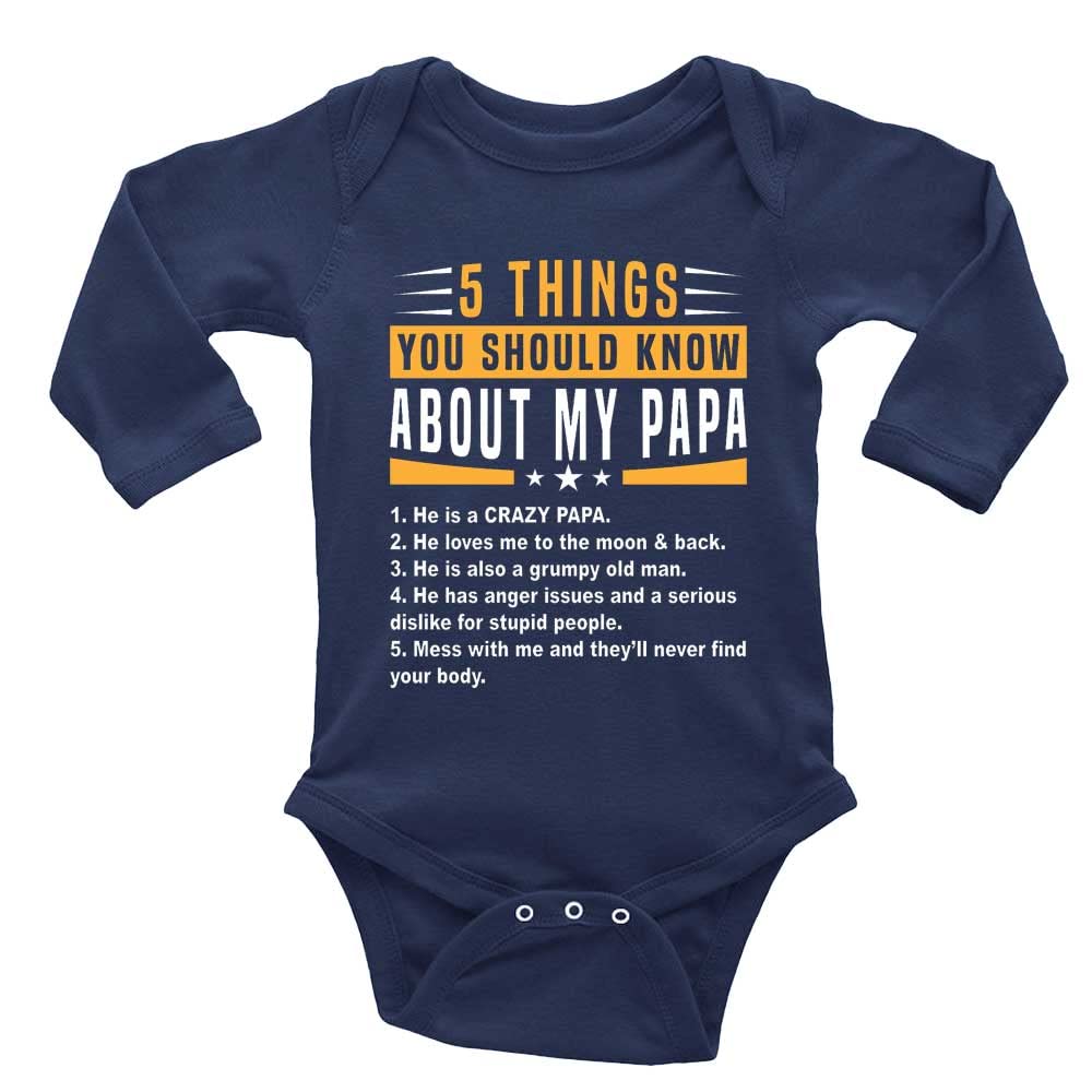 5 Things You Should Know About My Papa Newborn Rompers Baby Girls Boys Long Sleeve Infant Clothes
