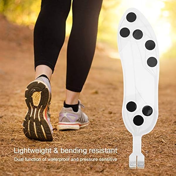 Plantillas de calzado Sensor de presión Sensor de presión Accesorio de calzado Plantilla inteligente Inteligente para conteo de pasos 0.3 * 0.8 pulgadas