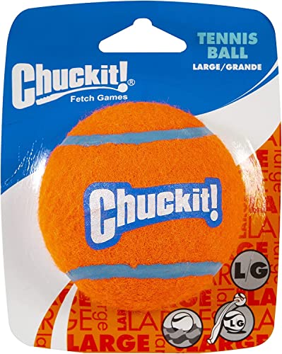 Chuckit! Tennis Balls for Dogs, Durable, Non-Toxic Natural Rubber, High-Bounce Balls for Outdoor Fun with Dogs, Ideal for Large Dogs, Compatible Launchers, Large (B003UZU5GG) Amazon Price History, Amazon Price Tracker