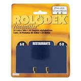 Rolodex Necessities Special Category Index Tabs, 24/Pack