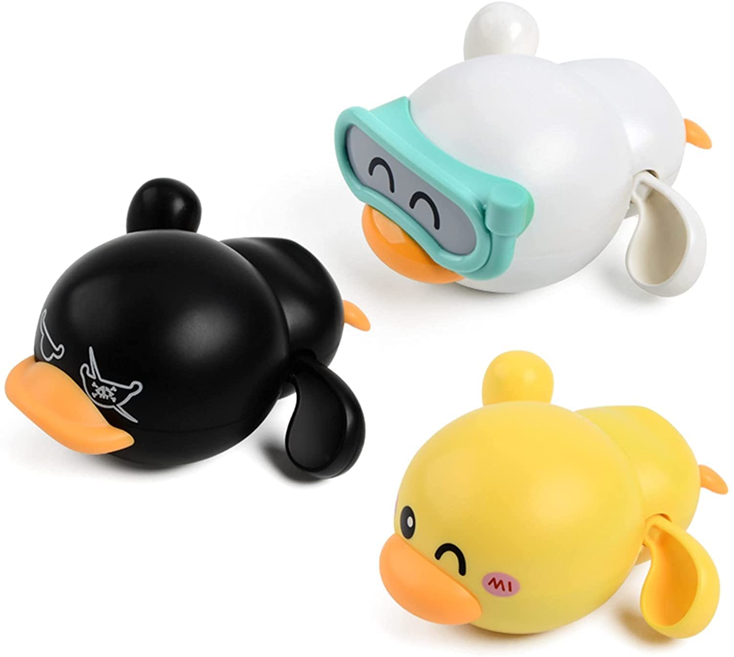 B&K Baby Bath Toy, Swimming Turtles Bathtub Wind-up Chain Water Fun Pool Playset for Infant, kids, child baby &Toddlers Boys Girls (3 Pcs Set)