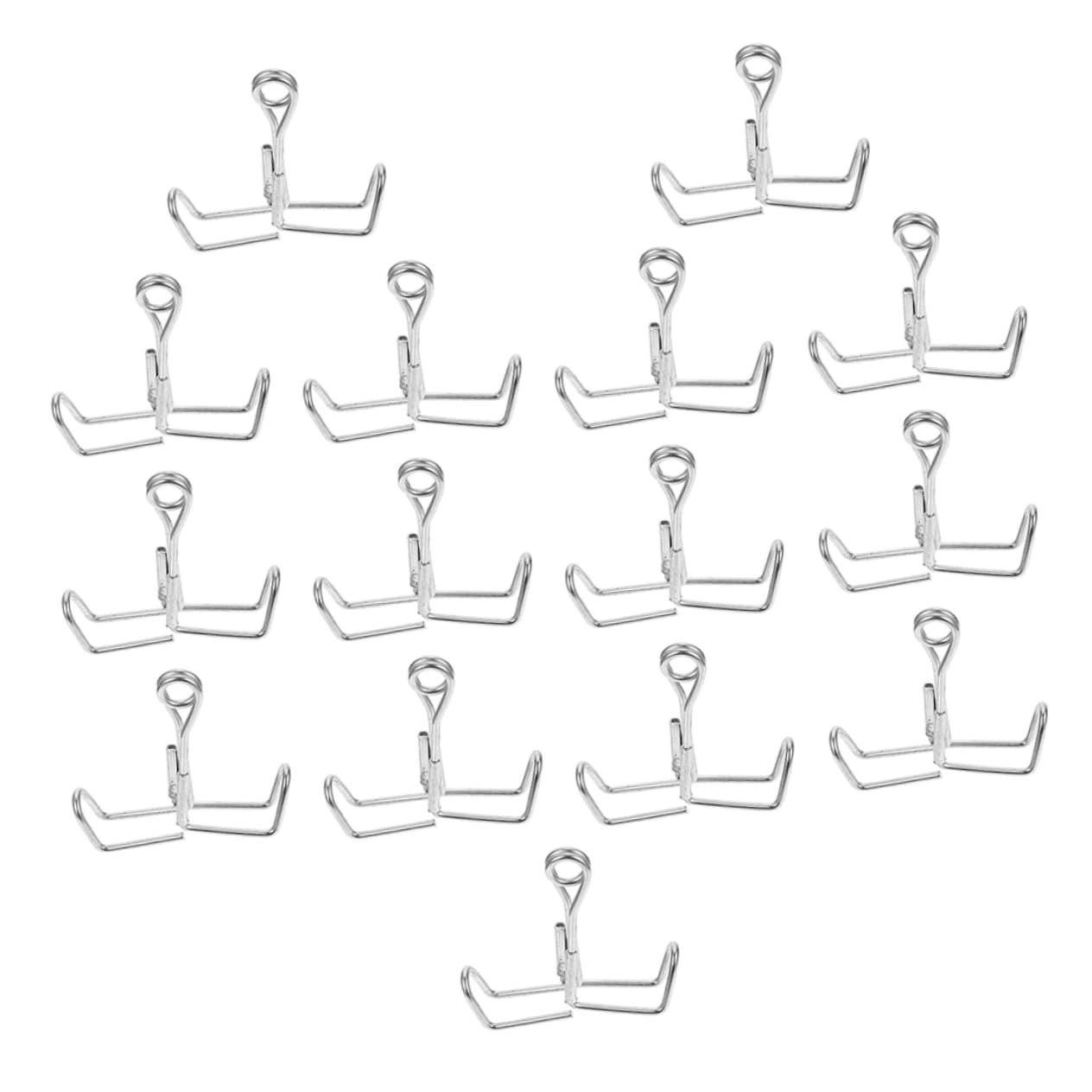 Balacoo 1set Stop Clip Clips Clamps Hose Clamp Pliers Flow Pipe Clips Fastening Spring Clips Control Screw Water Stopper Tubing Pipe Support Carbon Steel Galvanized Silver 15pcs