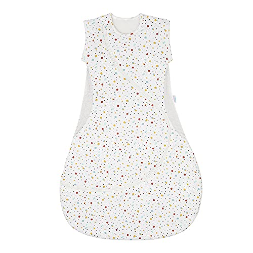 Purflo Gigoteuse légère d'été 0,5 tog - 3 à 18 mois - Idéale pour les voyages - Essentiels pour nouveau-né - Gris minimum, Scandi Spot, 9-18 mois Cover