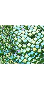 330 Glas Mosaikfliesen 10x10mm - Buntglas Stücke Für DIY Projekte