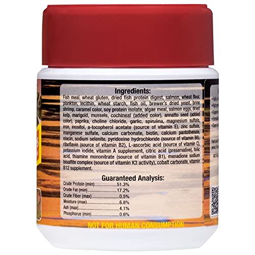 Ocean Nutrition Cichlid Omni Flakes Garlic Fish Food for Carnivore & Omnivore Cichlids 34g