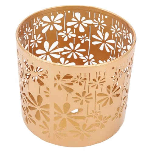 Metal Round Hollow Candle Holder