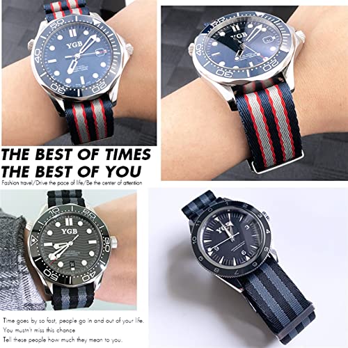 Bracelet montre 007 nylon 20mm 21mm Tash strap de remplacement