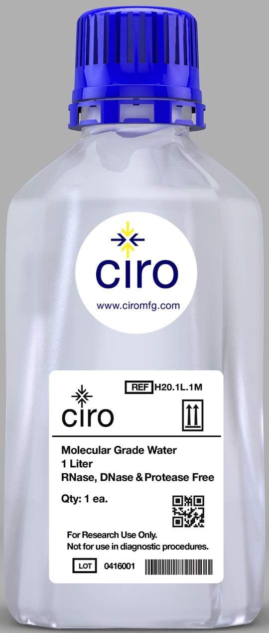 High Purity Water, Molecular Biology Grade, 500mL, 1 per case.