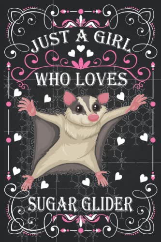 Sugar glider Notebook: Just A Girl Who Loves Sugar gliders: (100 Pages Size 6x9") Sugar glider Journal For Women Girls Kids, Sugar glider Lovers Birthday Gift Idea