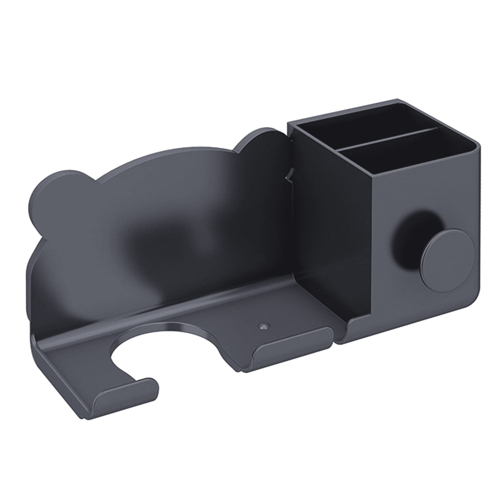 Kalttoy Grey Wall Hair Dryer Holder Dryer Cradle Toilet Stand Cartoon Hairdryer Organizer Blower Shelf Bathroom Access Hair Organizer Wall Mounted