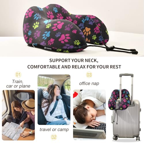 Almohada de Espuma Viscoelástica Redonda Ligera Portátil miniatura 3