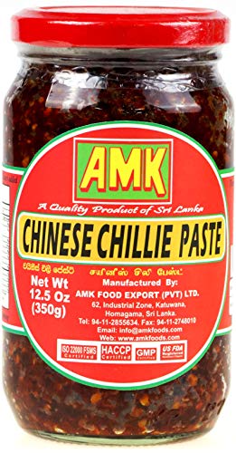 AMK Chinese Chillie Paste 350g, Hot & Spicy Flavor, Sri Lankan Style Chinese Chili Paste, Product of Sri Lanka