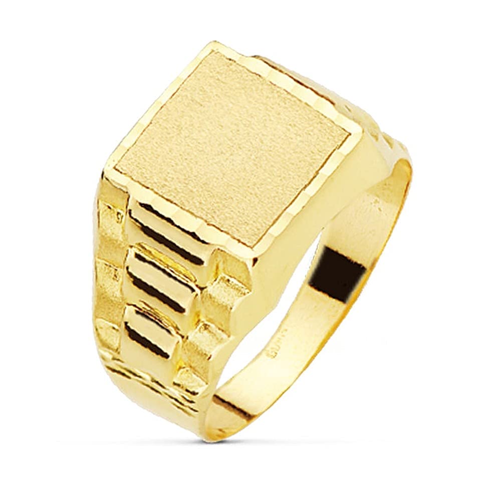 Cavaliere Hollow Timbro 18K 11x 11x11 mm. Incisione scatenata lucidata scolpita - personalizzabile - registrazione inclusa nel prezzo