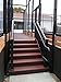 Contractor Handrail 3in x 3in x 44in Alum Commercial Post - Hammered Black