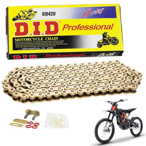 Surron Gold ���ϋv O�����O 420�s�b�`�`�F�[�� 106�����N �ڑ��}�X�^�[�����N�t�� Sur-Ron Light Bee X/S�ASegway X160 X260�p