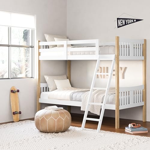 Storkcraft Caribou Bunk Bed Twin Over Twin Bunk Bed (White with...