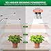 SANSI LED Grow Lights for Indoor Plants, Lifetime Free Bulb Replacement, 300W Full Spectrum Dual Gooseneck Clip Plant Grow Light, Plant Light with Timer 4/8/12 Hrs, High PPFD Growing Power Grow Lamp