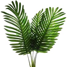 DVGUN 5 Pack Palm Artificial Plants Leaf for Home Kitchen Party Flowers Arrangement Wedding Decorations,Faux Large Tropical Palm Leaves Imitation Ferns