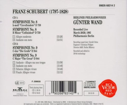 Symphonies Nos.8 & 9 'live'