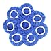 Racol Car Polisher Bonnet, 8Pcs Car Polisher Pad Bonnet Polishing 7 to 8, 5 to 6 Inch Bonnet Buffing Pad Cover Soft Microfiber for Car Polisher Pack (Blue, 7-8 in)