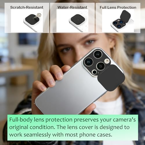 Coque de confidentialité iPhone 16 Pro protégeant l'objectif et la vie privée