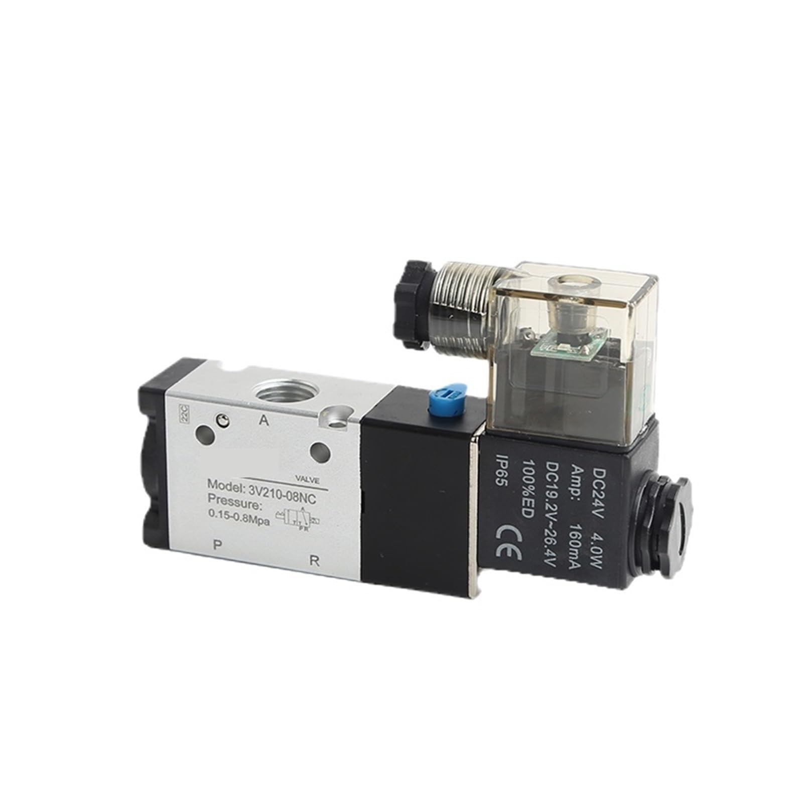 Électrovanne pneumatique 3V310-10-NO DC24V normalement fermée pour contrôle d'air