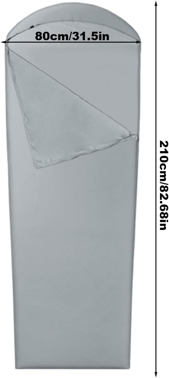 Sleeping Bag Liner Lightweight | Travel Sheet Sleep Sack - Foldable Sleep Sack for Travelers Light Sleepers Festival Attendees Camping Hiking Mountain Climbing Summer Camp Road Trips