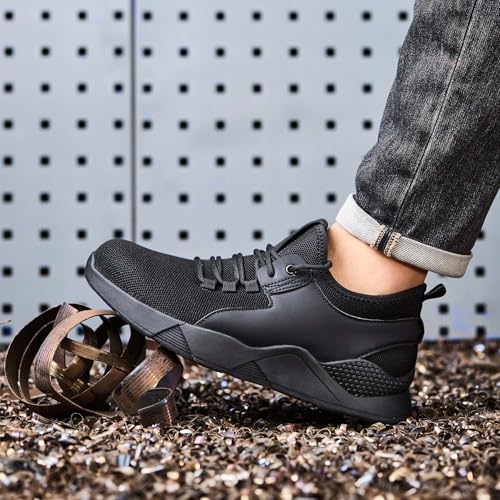 Image of Steel Toe Work Shoes for Men Women丨Non Slip Waterproof Safety Sneakers