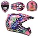 Produktbild Leoie Motorradhelm für Erwachsene, Motocross-Helm, ATV, Dirt Bike, MTB DH Racing Helm XL Pink 5 (Goggles + red Gloves + mask) XL